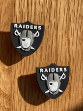 NFL Las Vegas Raiders Football Team For Crocs Shoe Charms Jibbitz - 2 pieces
