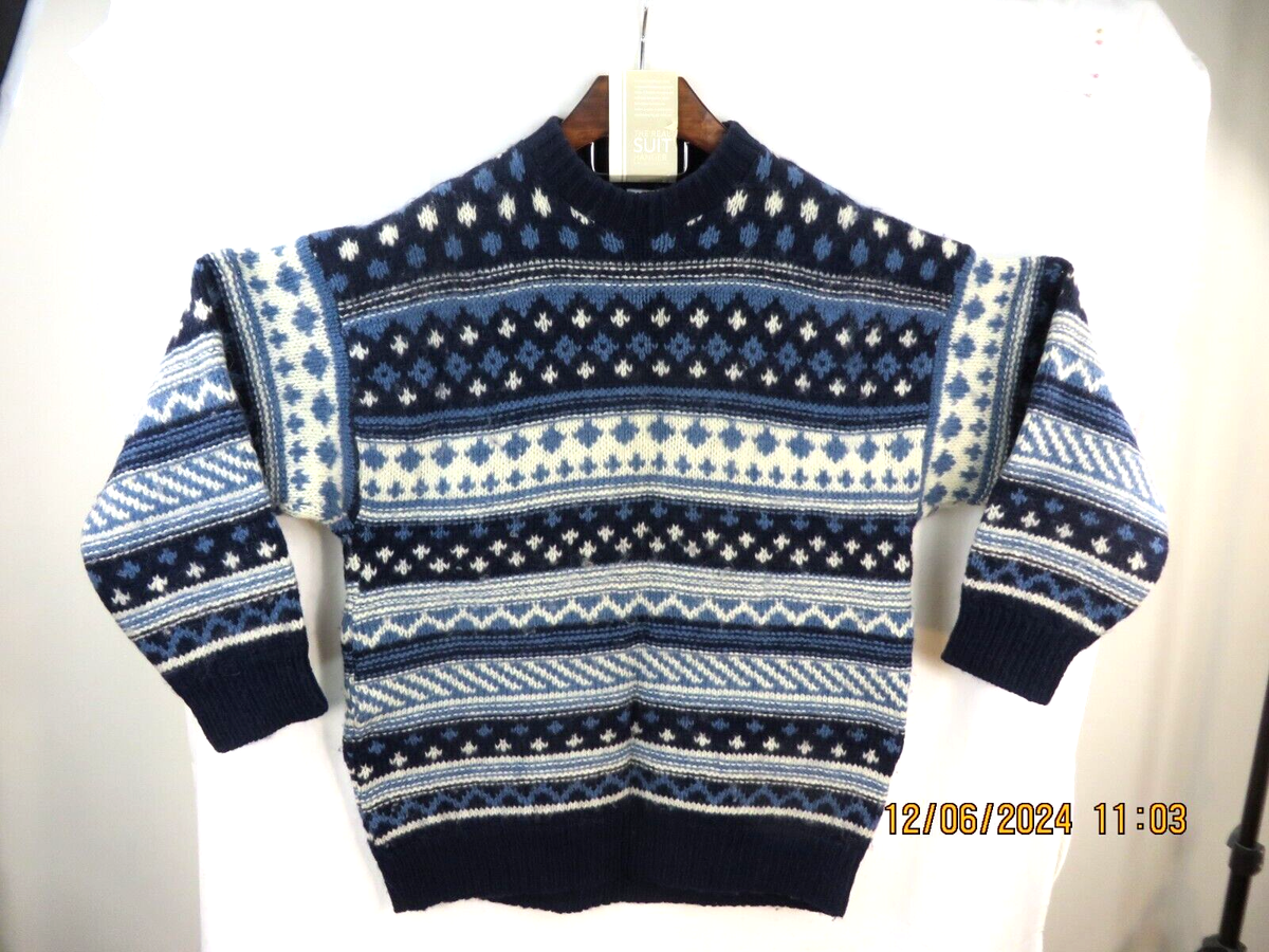 SCANDIA SZ XL 100% Wool Made Denmark VTG Men's Thick Fisherman