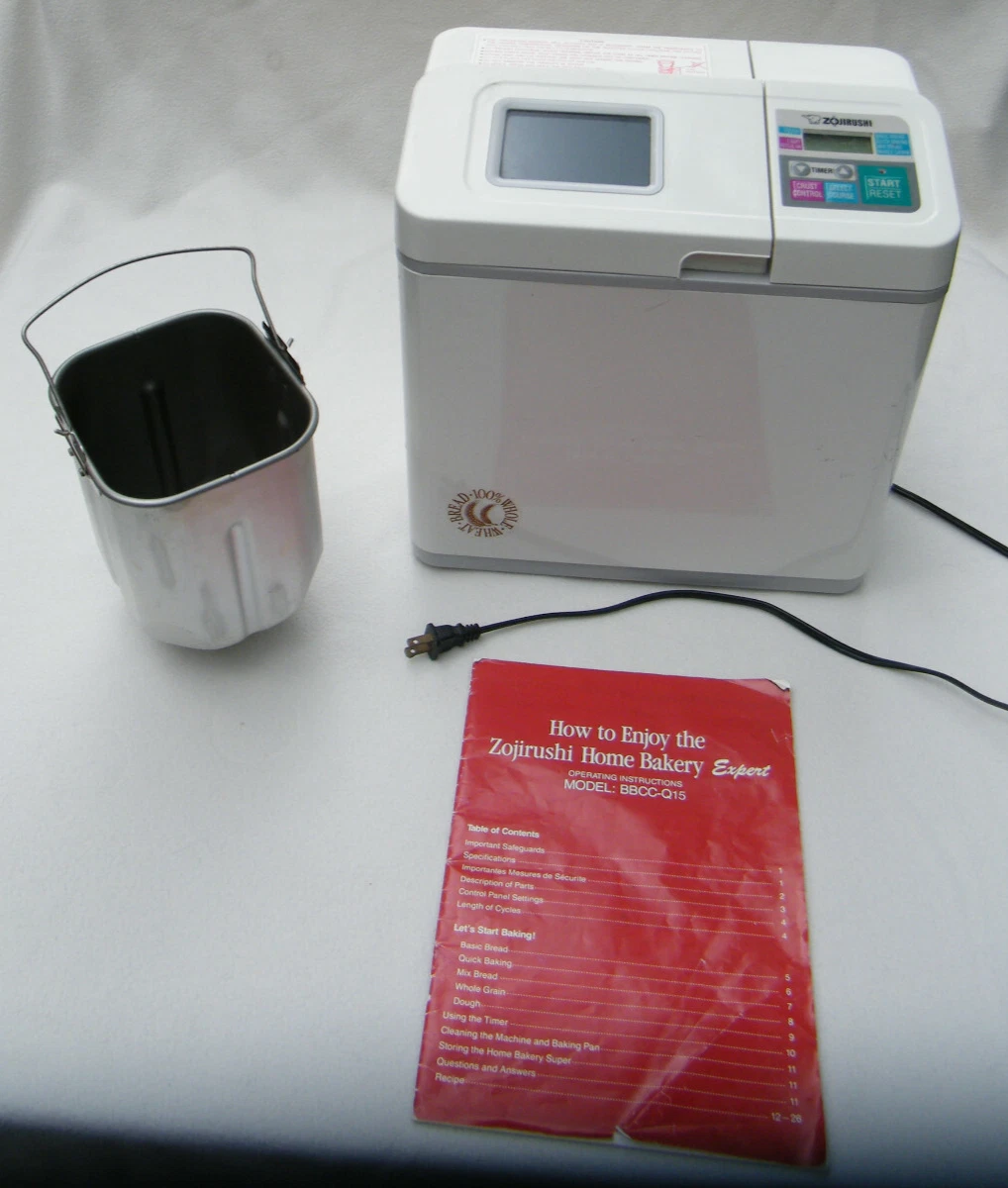 Zojirushi Home Bakery Expert 1.5 Pound Electric Bread Machine BBCC-Q15