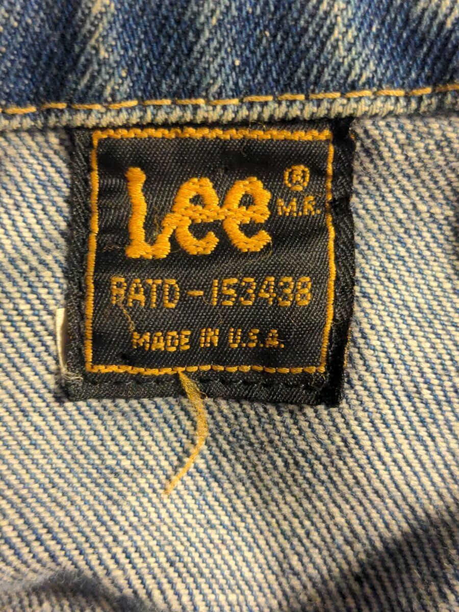 VinTagE LEE RIDERS DENIM TRUCKER JACKET M BLACK LABEL USA VinTagE LEE RIDERS DENIM TRUCKER JACKET M BLACK LABEL USA