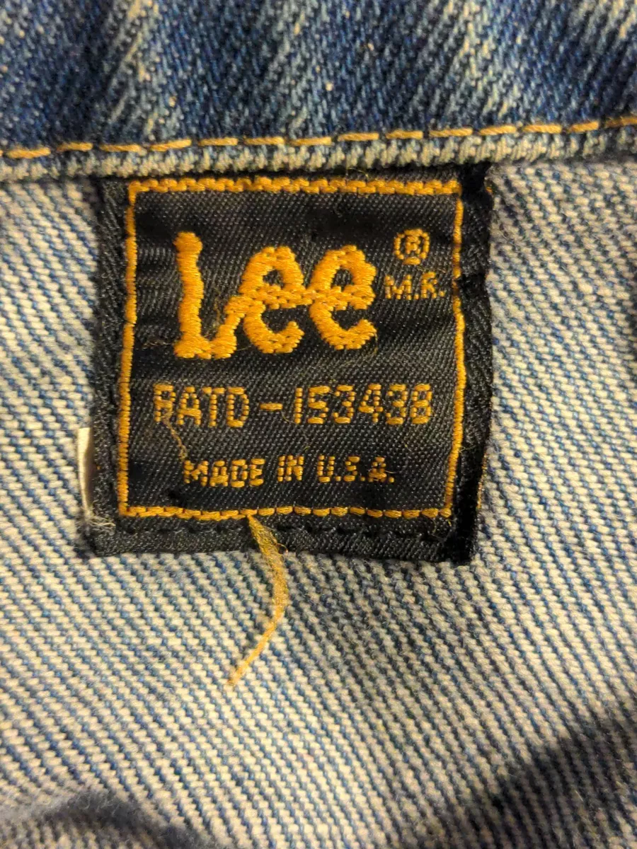 Vintage lee sales denim