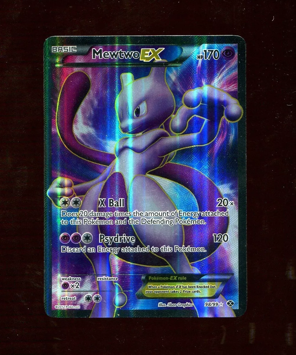 Mewtwo-EX - 98/99 - Full Art Ultra Rare Card Next Destinies Pokemon