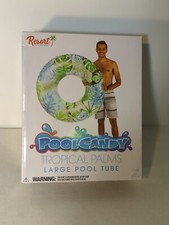 Poolcandy Resort Collection Tropical Palms Large Pool Tube 40" Inflatable