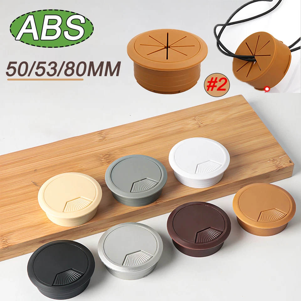 50 mm/53 mm/60 mm/80 mm Computer ABS Öse Schreibtisch Tisch Kabel Ordnung Steckdose Kabelabdeckung