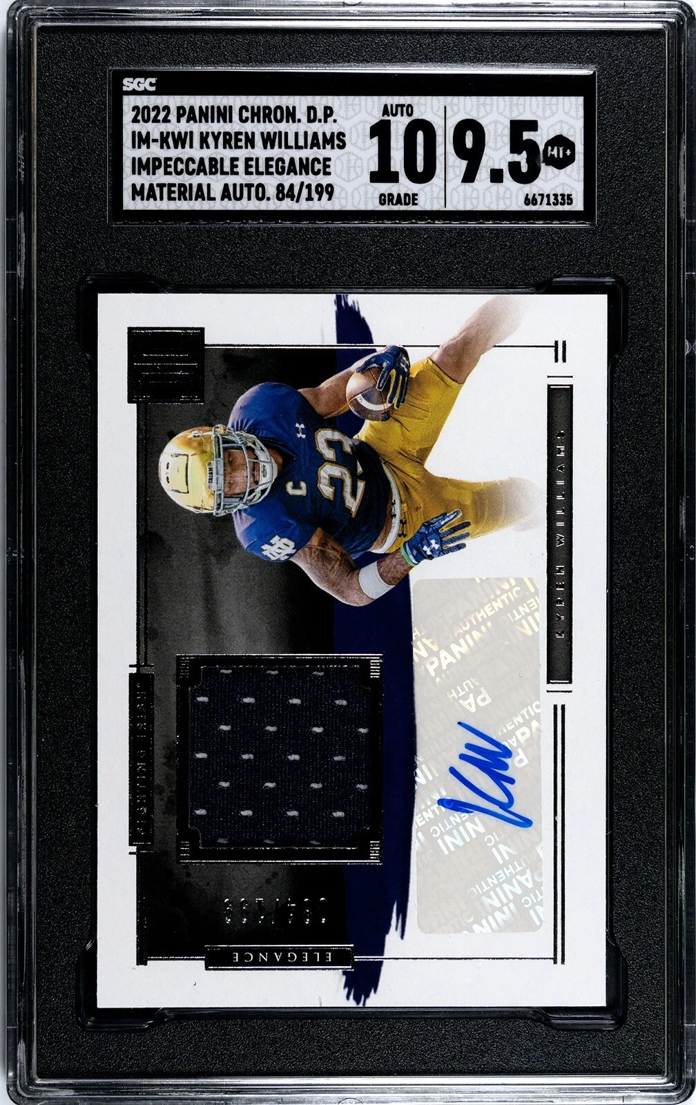 Kyren Williams Panini Chronicles Draft Picks Impeccable Elegance Jersey Autograph #IMKWI Prime
