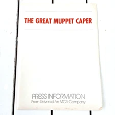 1981 GREAT MUPPET CAPER Movie Press Kit – 18 Photos & Folder Muppets Vintage 80s
