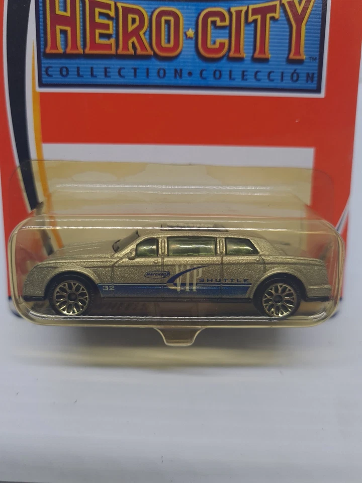 Винтажный Matchbox герой города коллекции (2002) лимузин серебро 97727 MB #32 новый - Изображение 4 из 4