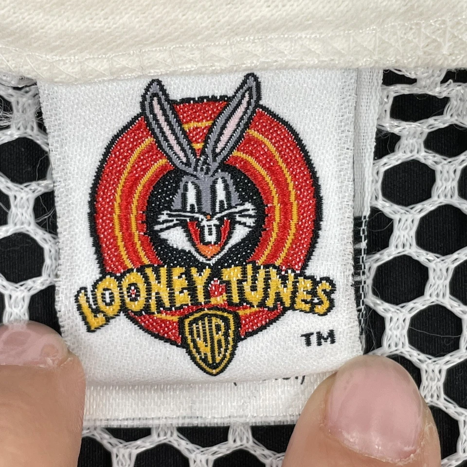 Antigo Looney Tunes Top Regata Rede Malha Sem Mangas Tweetie Branco Tamanho Único Anos 90 Y2K - Imagem 4 de 4