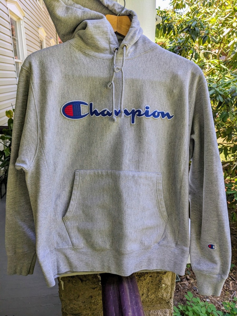 Vintage 90s Champion Reverse Weave Hoodie/Sweatshirt*Medium*Gray