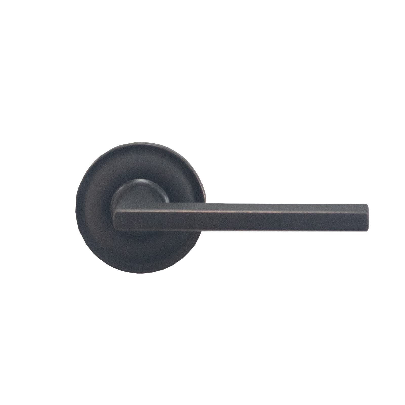 Bravura Hardware 333B Atlanta Lever Dummy Lockset with Modern Round Trim...
