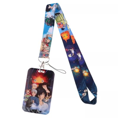 Howl's Moving Castle Anime Series Characters Themed Lanyard ID Badge Holder