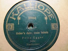 1904 SWISS Yodel FRITZ EGGER Jodler Vo meine Berge/ Ueber's Jahr Schatz Kalliope