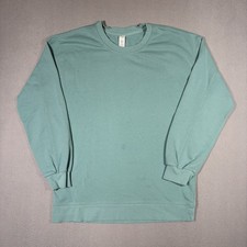 Lululemon Crewneck Sweatshirt Women s 2 Teal Blue Oversized Workout Athleisure