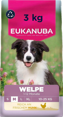 Eukanuba Welpenfutter Mittelgroße Rassen Huhn Trockenfutter 3kg