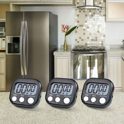 Cooking Timer Digital Egg Timer Loud Alarm Timer Large LCD Screen For Kitchen