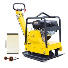 BAMATO Rüttelplatte R-165RV mit Vor- und Rücklauf 155kg Fahrwerk 30,5kN