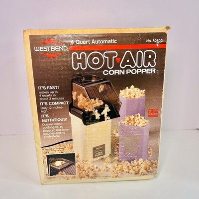Vintage West Bend Hot Air Pop Corn Popper Model # 82602, Sealed Box NOS RARE
