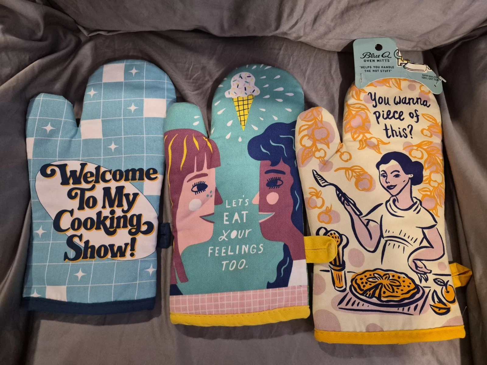 Blue Q Oven Mitts
