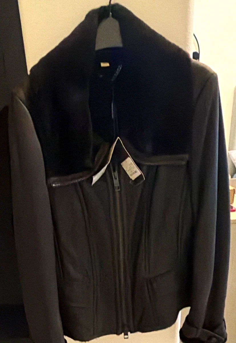 25+ Burberry Leather Outer Shell Black Coats, Jackets & Vests for
