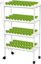 Hydroponic Growing White, 108 Planting Holes, Water Circulation System, Indoor O