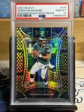 2023 Panini Select Ste. Lvl Donovan McNabb #478 Gold Dragon Scale 09/10 PSA 10