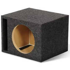 QSBASS12 Single 12 In. Vented Slot Ported Subwoofer Sub Enclosure Box