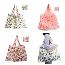 3PCS Extra Large 50lbs Foldable Reusable Grocery Bags – Waterproof, Eco-Frien...