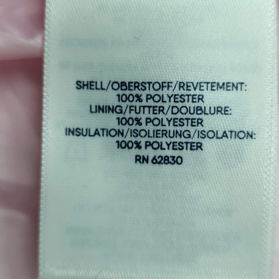 Chaleco Lands' End Niñas XXL Rosa Puffer Primaloft Cremallera Logo Sin Mangas Foto 4 de 4