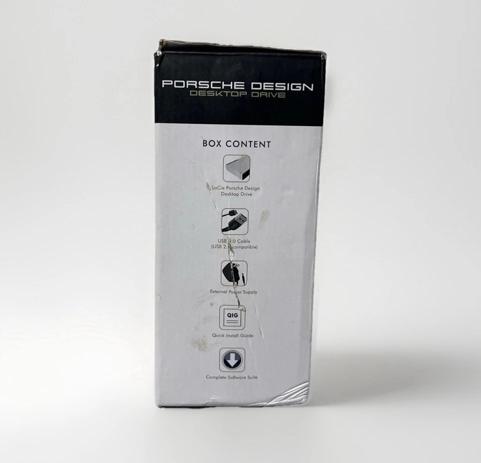 8TB LaCie Porsche Design 8TB AR35U32 External Hard Drive USB 3.0 Portable - Image 4 of 4