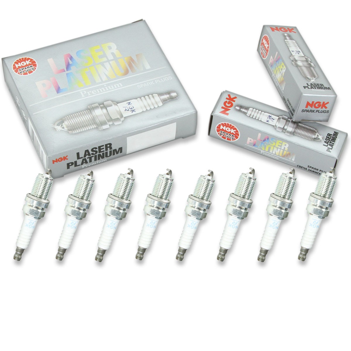 8 pc NGK 7772 PFR7G-11S Laser Platinum Spark Plugs for PK22PR-L11S cy