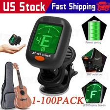 LCD Clip On Chromatic Acoustic Electric Guitar Bass Ukulele Banjo Violin Tuner