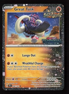 Great Tusk 096/162 Temporal Forces Stamped Cosmos Holo Promo