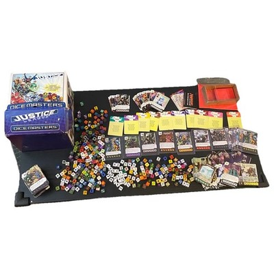 HUGE LOT- DC Dice Masters: Justice League- Wiz kids-Store Counter Box-Cards