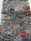 vintage 13"x64" Japanese  kimono silk fabric/ lavender,  Chirimen Crepe L86