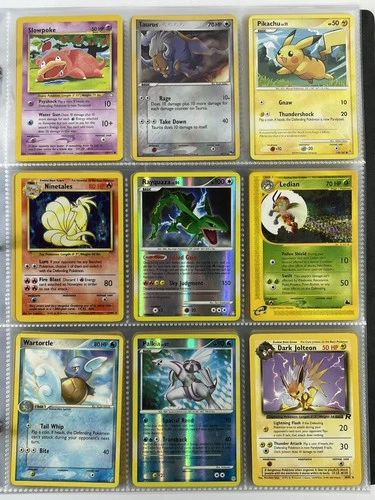 New ListingPokemon Card Collection VTG Binder Holo Rare 1st E-Reader WoTC Rayquaza Pikachu