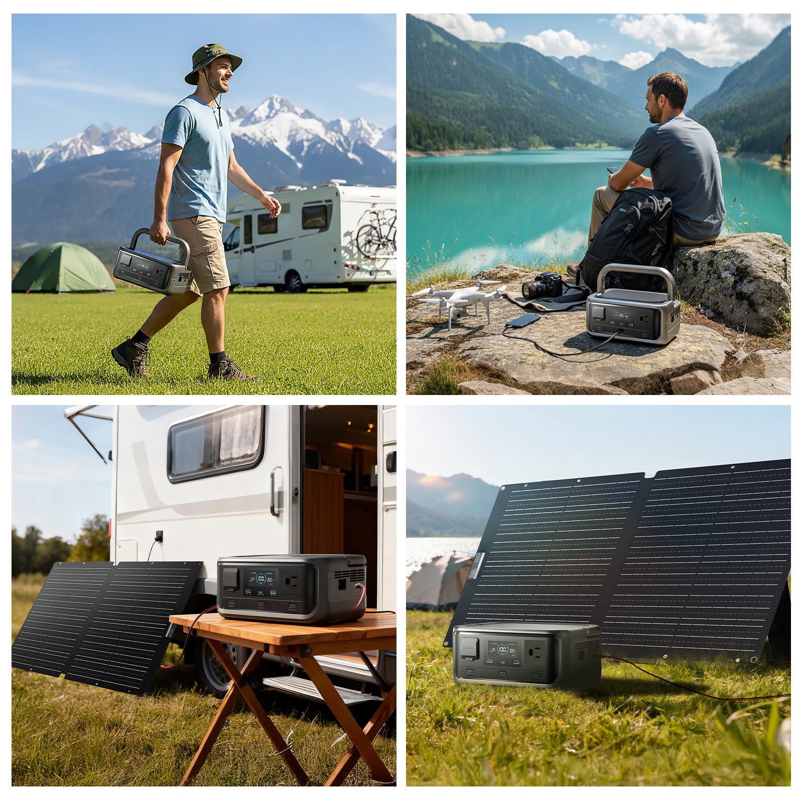 ALLPOWERS VOLIX P300 Portable Power Station 300W 256Wh Solar Bank Camping Backup