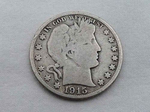 1915 S U.S. Barber Head Half Dollar GR-6