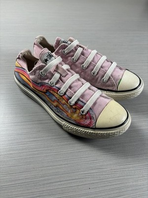 Converse Chuck Taylor All Star Shoes Youth Size 3 Pink Drew Brophy Ox 614236F