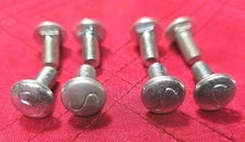 4 PR. NOS YOKE BOLTS: SCHWINN KRATE / DELUXE STING-RAY / M.W. JAGUAR CAD PLATED 