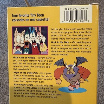 Tiny Toons Fiendishly Funny Adventures VHS 1993 Warner Bros