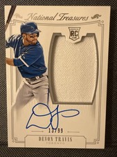 2015 Panini National Treasures /99 Devon Travis #192 Rookie Patch Auto RC