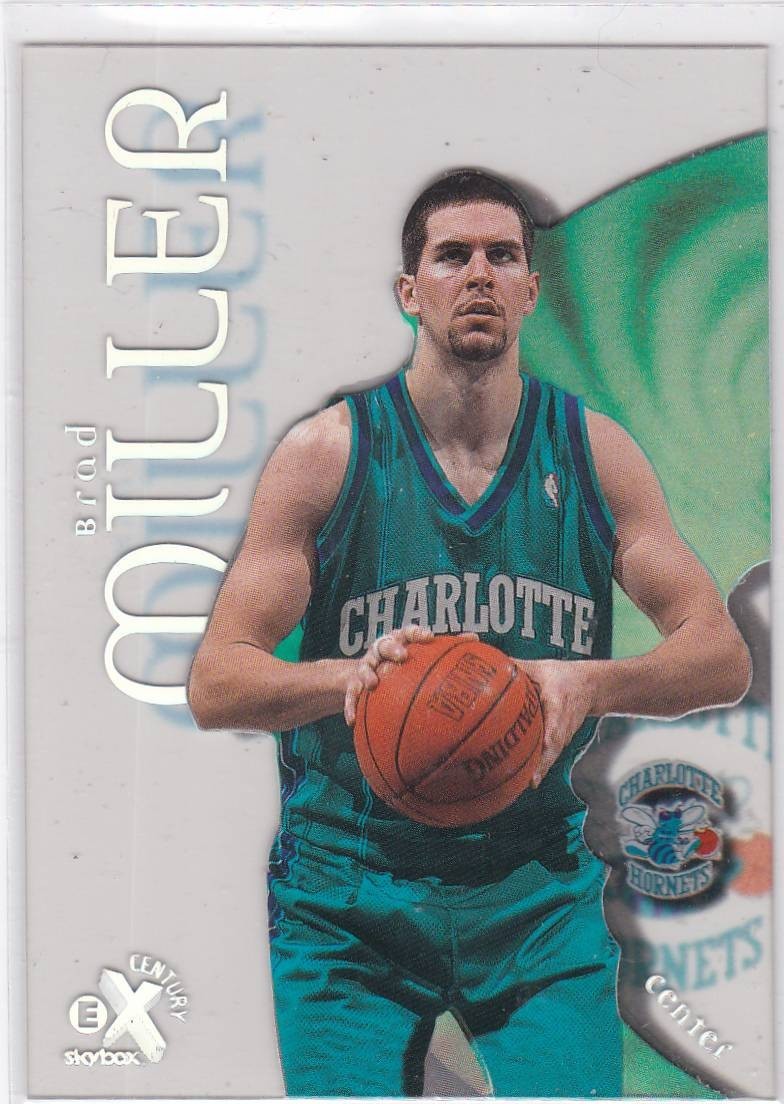 Brad Miller 1998-99 Skybox E-X Century ROOKIE #64 Charlotte Hornets Purdue RC