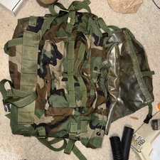 USGI Authentic M81 Woodland Camo Molle II  Large Main Pack Rucksack (Bag Only)