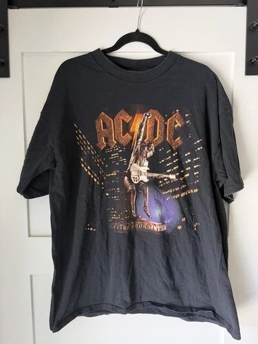 AC/DC Stiff Upper Lip Tour Shirt All Sport Blac 2000s vintage concert t-shirt, vintage, size XL, single stitch, B+ condition