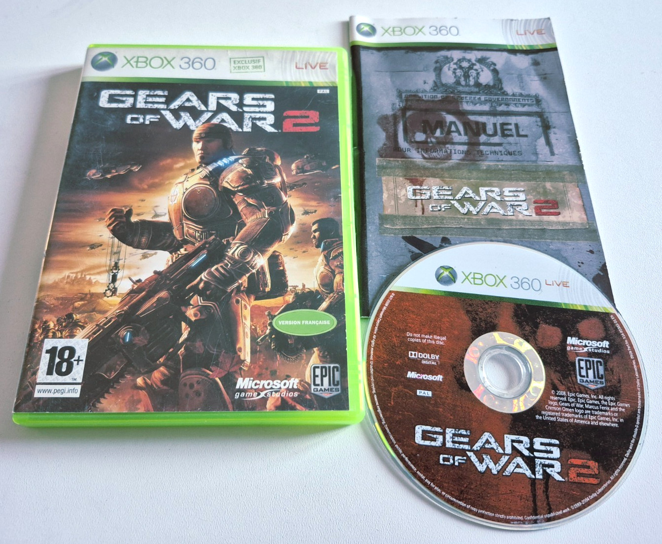 Gears Of War 2 - XBOX 360 - PAL FR - Complet