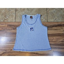 Mickey Mouse Tank Top Shirt, Blue Youth Sz L 1990s