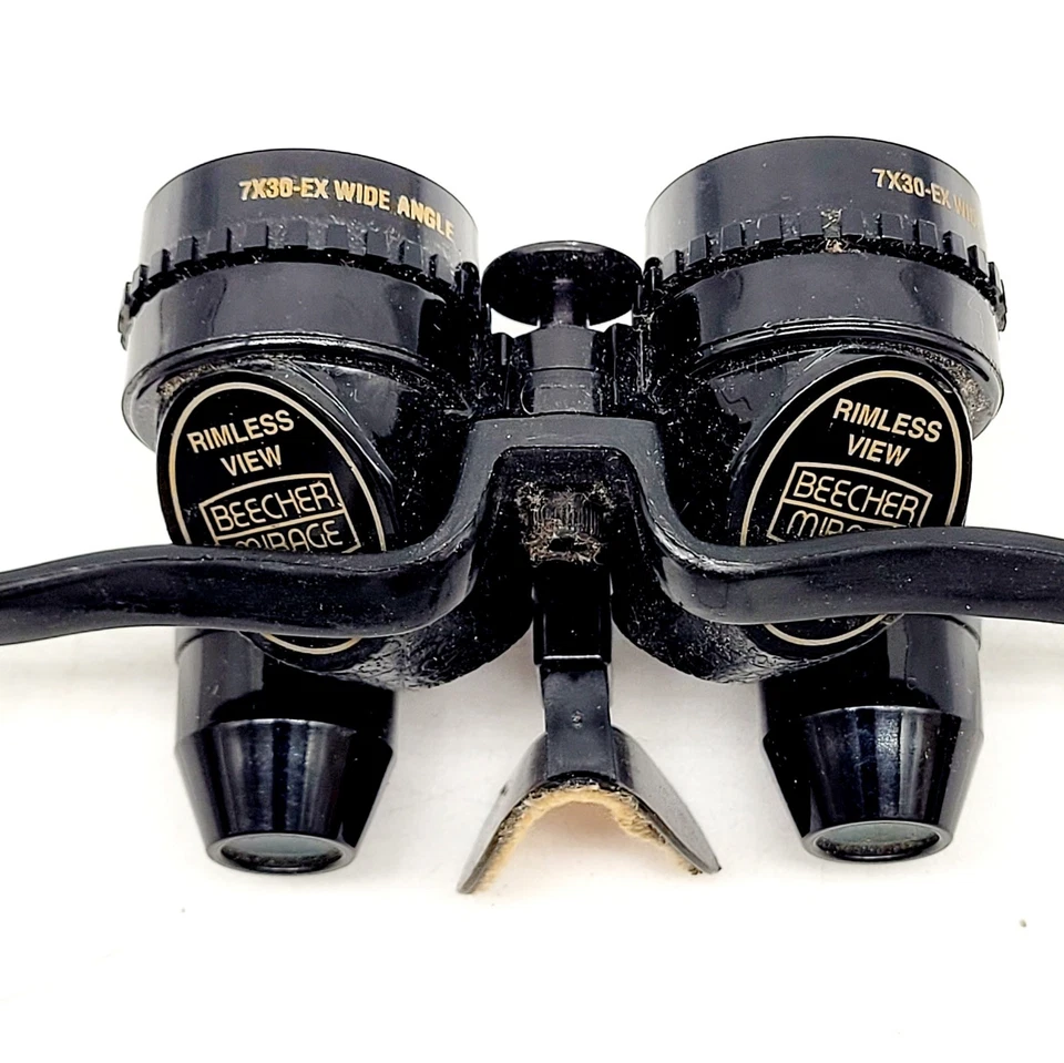 Beecher Mirage Rimless View Binoculars Glasses 7 × 30 Extra Wide Angle + Extras - Image 3 of 4