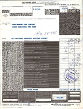 American Hard Rubber Co Shipping Order 1964 NYC Railroad Continental Can NY