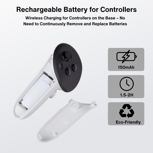Charging Dock for Meta Quest 3/3S, Wireless Charging Station for VR Headset &... - Picture 5 of 8