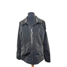 R Pessoa Horseware Black Riding Equestrian Quilted Jacket US 10/12